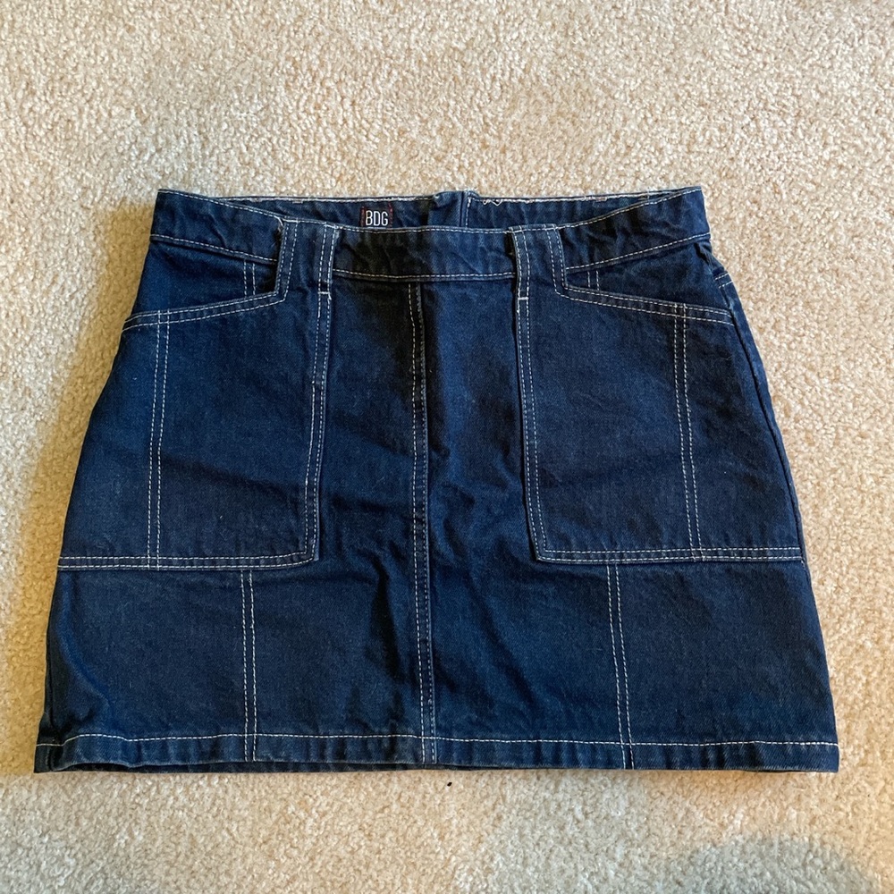 Denim mini skirt